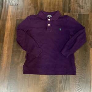 Polo Ralph Lauren Toddler 4T Boys Long Sleeve Polo Shirt - Purple